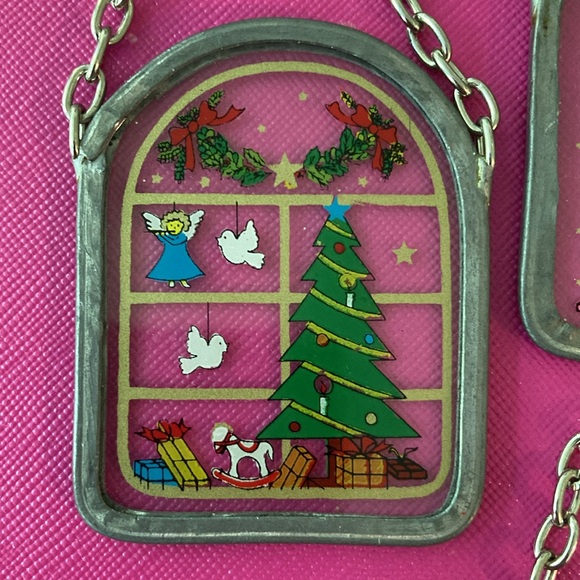 1991 ARTMK vintage stained glass ornaments - Picture 2 of 10